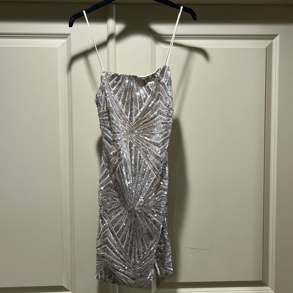 Nude and Silver, Semi formal dress